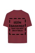 Tişört Tasarla 24/1 Kumaş - Bordo resmi